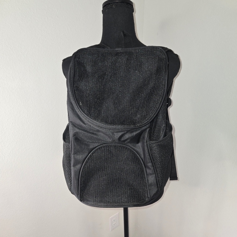 Black Pet Carrier Backpack